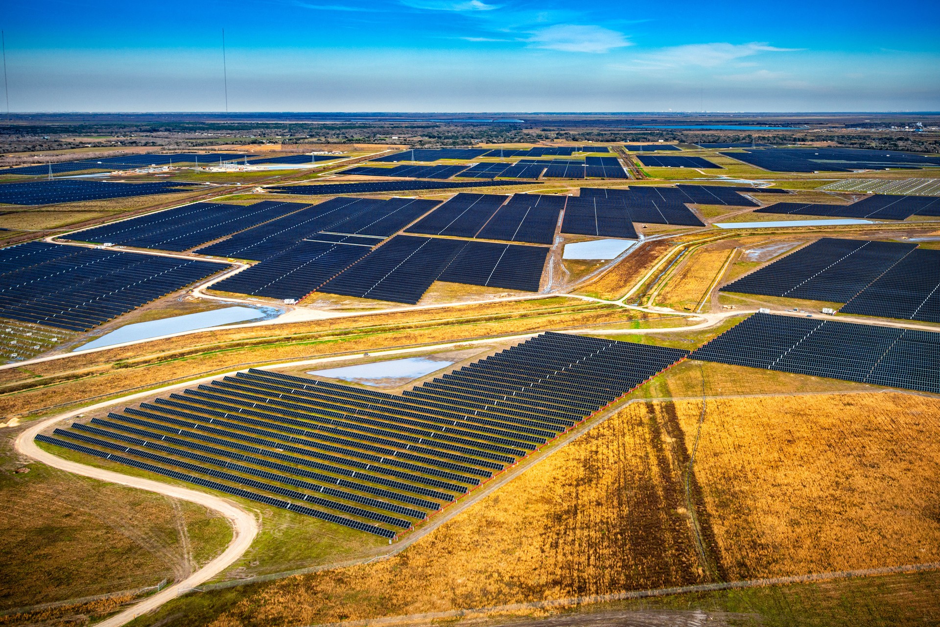 Texas Solar Farm Aerial